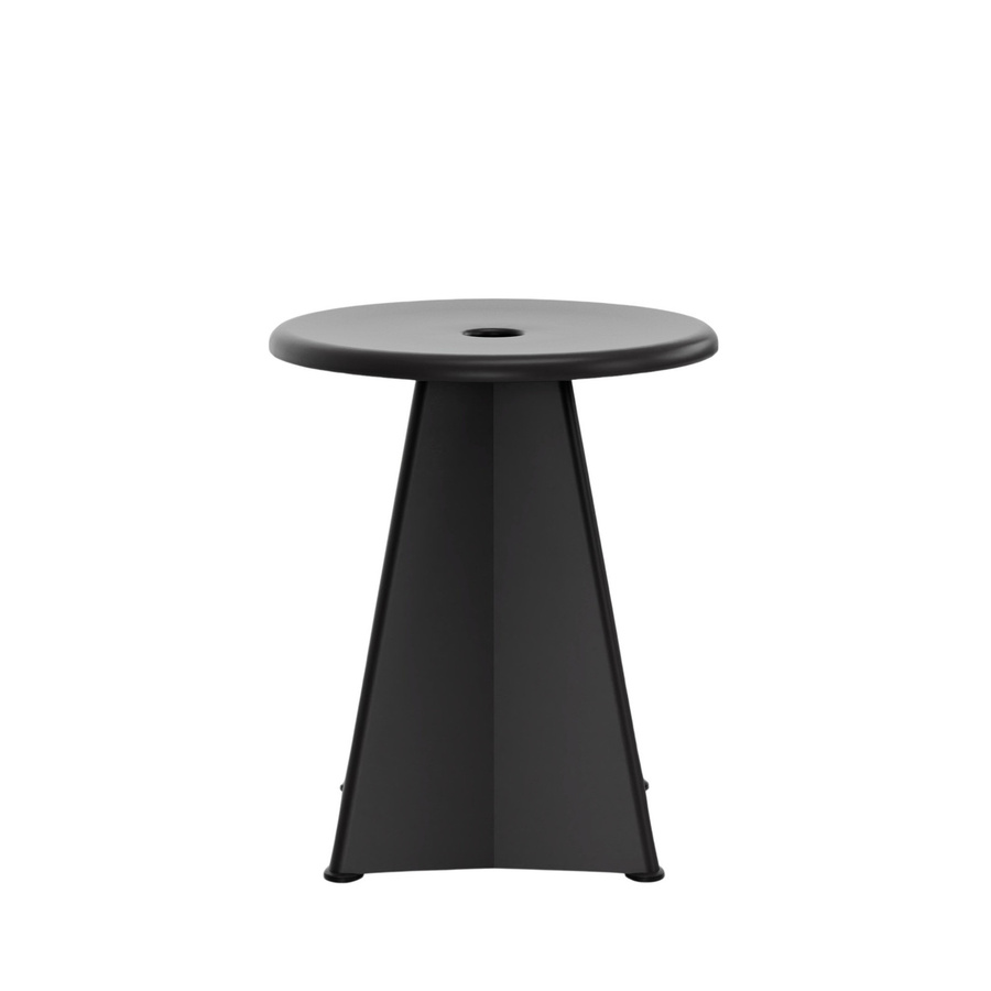 Vitra Tabouret Métallique Hocker aus Stahlblech in Schwarz - Bild 2