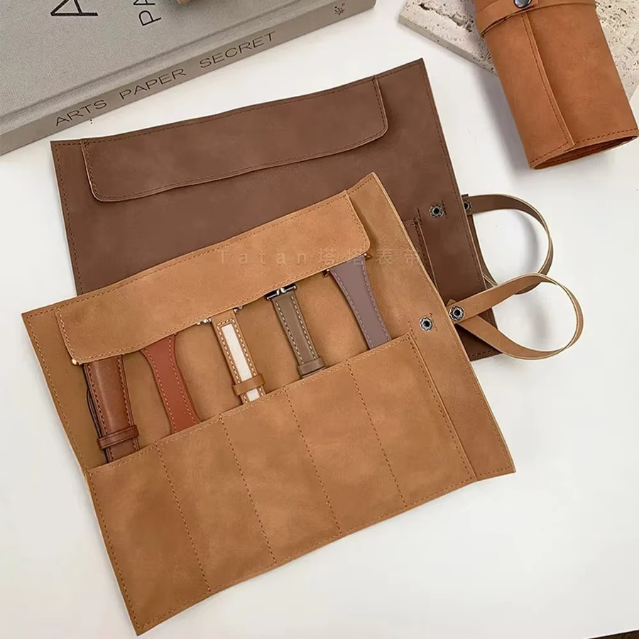 FancyWrist Uhrenband-Organizer, Vollnarbenleder, 5 Fächer, Unisex - Bild 3