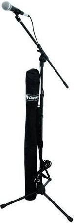 Omnitronic Dynamisches Handmikrofon-Set in Schwarz mit XLR-Anschluss inklusive Stativ, Kabel und Tasche - Bild 1