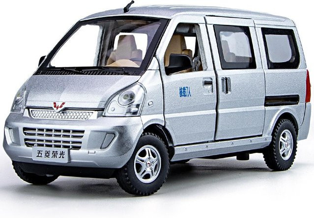 Linyi toy car Wuling Rongguang Kastenwagen Modellauto, 1:24, Metall, Rückziehfunktion, ab 14 Jahren - Bild 1