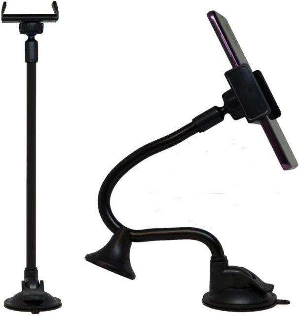 LZH3 Handyhalterung für Armaturenbrett und Windschutzscheibe mit langem Arm und Saugnapf, Schwarz - Bild 1