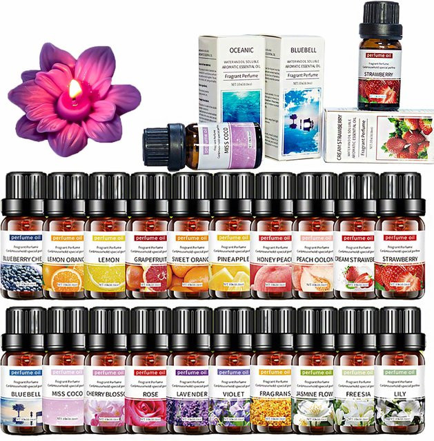 UDOCOOL Ätherisches Öl Lavendel-Rose, 10 ml, Unisex, pink, transparent - Bild 1