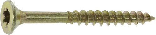 GECCO Spanplattenschrauben Torx in Gold, 1000 Stück, Durchmesser: 4 mm, Länge: 40 mm - Bild 1