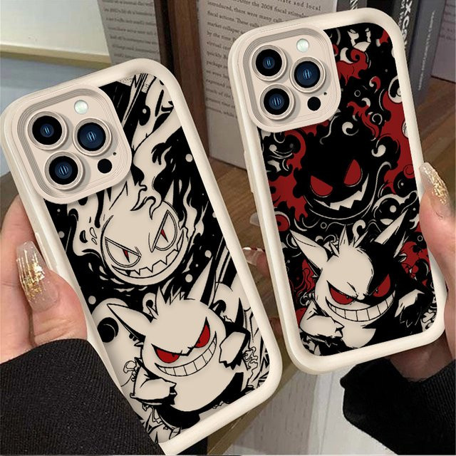 Bandai Gengar Pokémon Handyhülle aus weichem TPU für iPhone 17 16 15 14 13 12 11 Pro Max Mini XR XS Plus in Multicolour - Bild 1