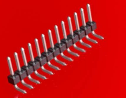 Molex Einbau-Stiftleiste Standard 22286062 in Schwarz und Gold - Bild 1