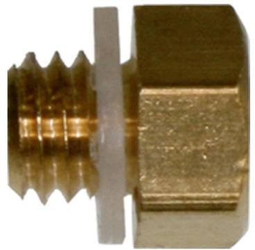 Kendrion Blindstopfen 50500 mit Außengewinde M5 aus Messing in Gold - Bild 1