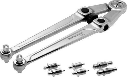 Facom Zirkelschlüssel 117.B für Stirnlochmuttern, Silber, 20-100mm - Bild 1