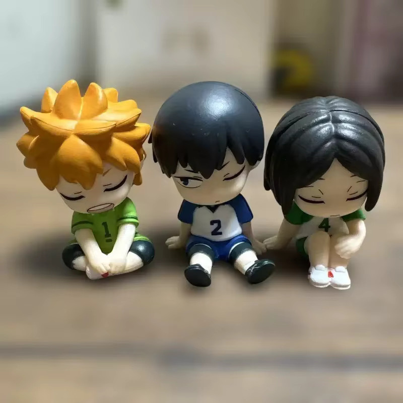 4-teiliges Bandai Haikyuu V5 Anime-Figuren Set mit schlafenden Hinata Shoyo und Kageyama Tobio Modellen in Multicolor - Bild 4