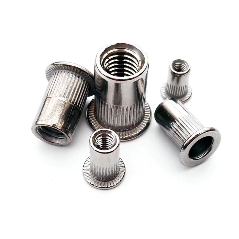 HZYUEGOU Flachkopf-Nietmuttern aus Edelstahl A2-70 in Silber, Set mit verschiedenen Größen M3 bis M12 - Bild 2