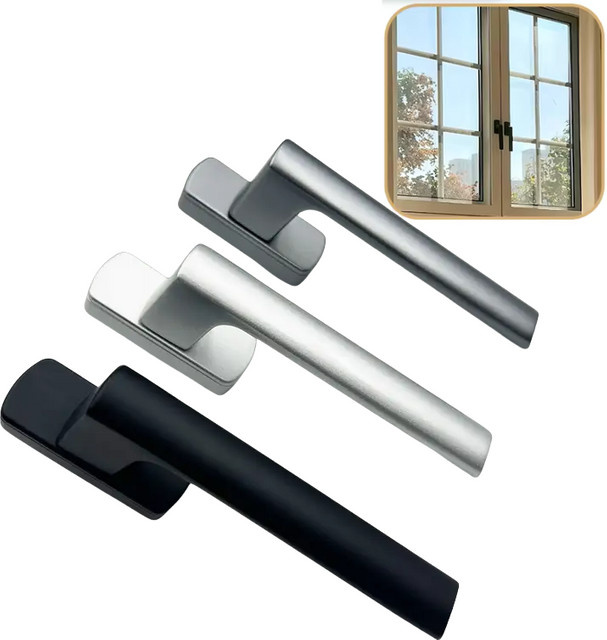 Kong Gong Network Fenstergriff aus Aluminiumlegierung für flache Kippfenster in quadratischer Ausführung - Bild 1