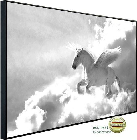 papermoon Infrarotheizung EcoHeat Pegasus in Schwarz und Weiss mit Matt-Effekt, App-Steuerung und Überhitzungsschutz - Bild 1