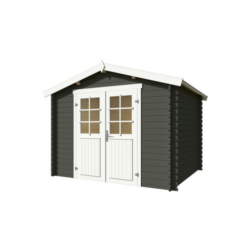 Lasita Gartenhaus Norah Maja in Grüngrau, B/H/T: 307,2 x 233,7 x 250 cm - Bild 3