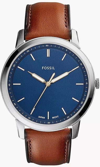 Fossil Armbanduhr Quarz, Edelstahl, Blau, Herren - Bild 1