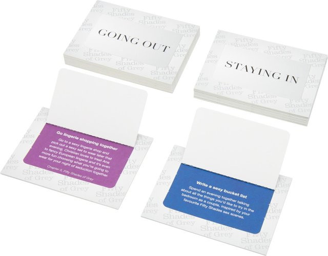 Fifty Shades of Grey Play Nice Date Night Idea Cards, Partyspiel - Bild 1