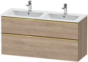 Duravit Waschtischunterschrank D-Neo Wandhängend in Braun, B: 128 cm, T: 46,2 cm, H: 62,5 cm - Bild 1