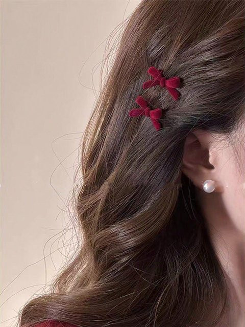 Haarspange Rote Schleife, gray, Damen - Bild 1