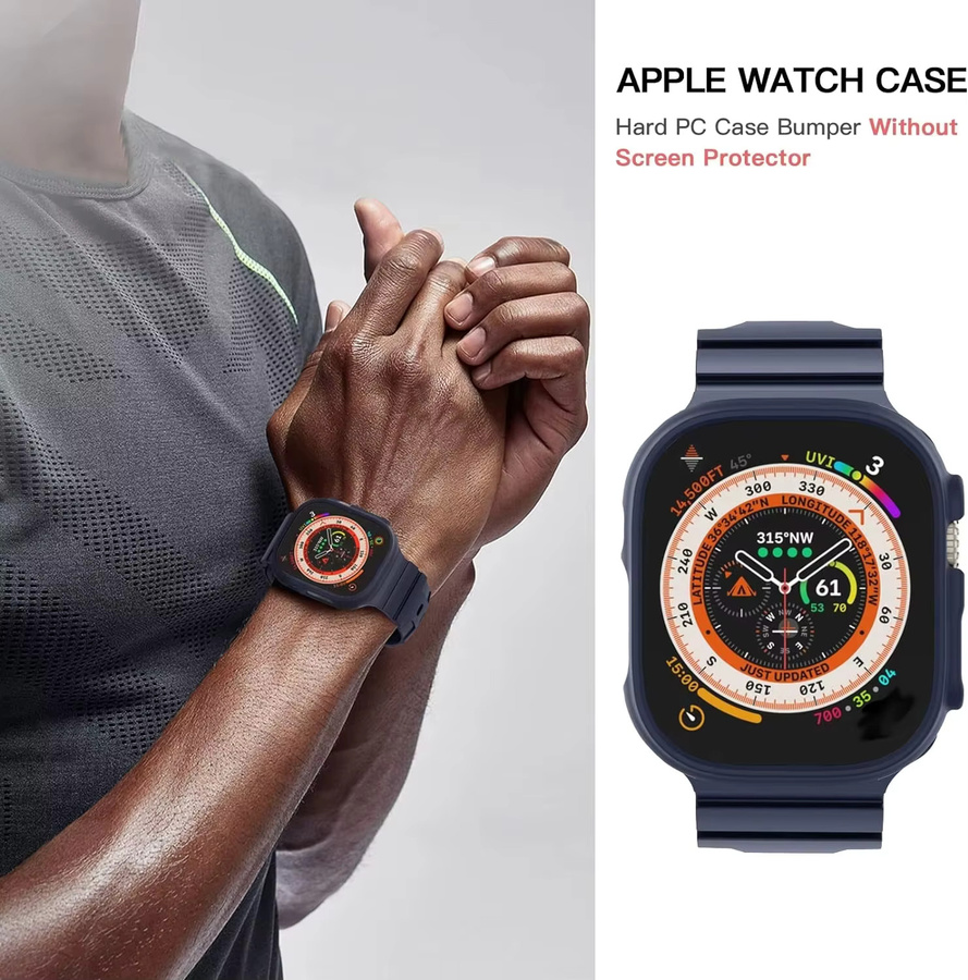 Apple Hülle für Apple Watch Ultra 2, Silikon, Red, Unisex - Bild 5