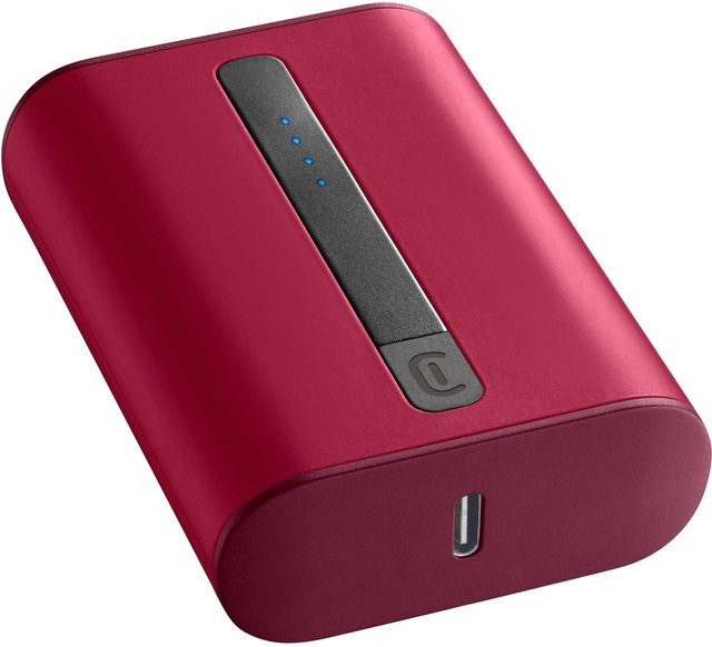 CellularLine Powerbank THUNDER 10000 mAh Rot mit USB-A und USB-C - Bild 1