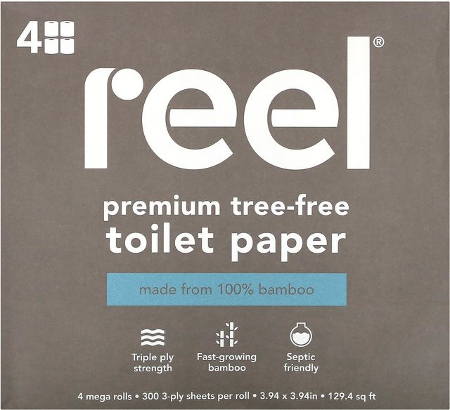 Premium Naturholz Toilettenpapier, 4 Mega Rollen, gray - Bild 1