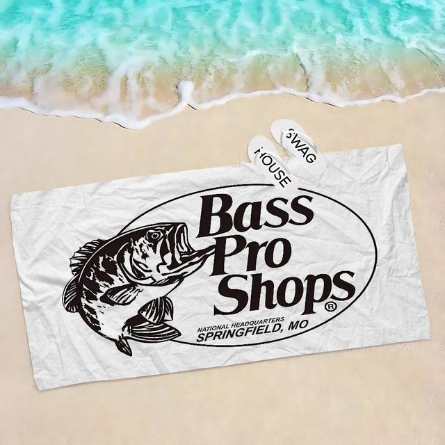 Bassetti Mikrofaser Strandtuch mit Grafikprint, weiß, 30 x 30 cm - Bild 1