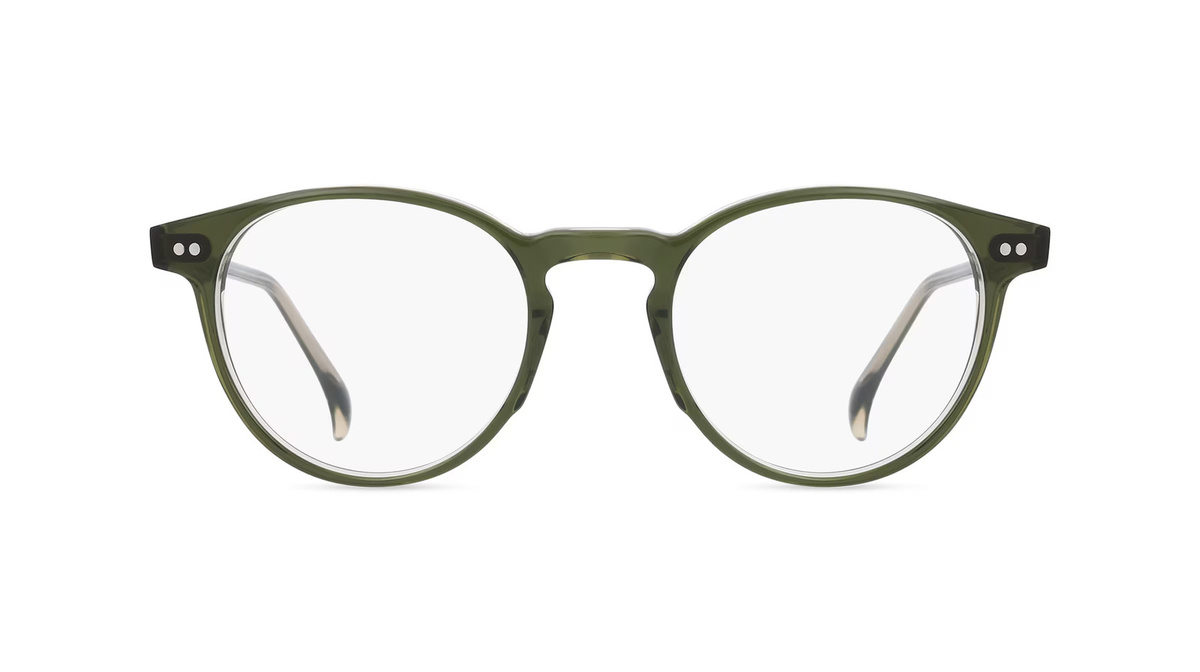 Fielmann MC 600 FA PAUL Korrektionsbrille, Vollrand, Panto, Acetat, Unisex, grün - Bild 1