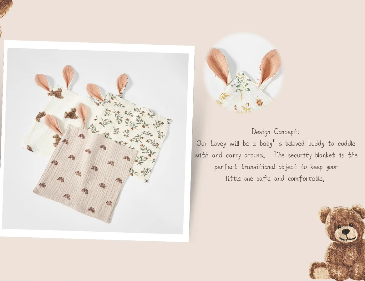 Insular Musselin Baby-Spucktücher mit Cartoon-Print in Pink und Multicolour, weiche Waschlappen und Lätzchen für Neugeborene und Kleinkinder - Bild 2
