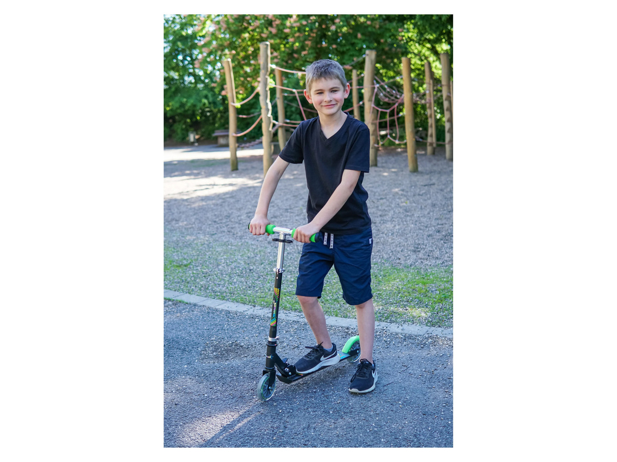Muuwmi Aluminium Scooter Neon Tretroller grün-schwarz GS-geprüft - Bild 2