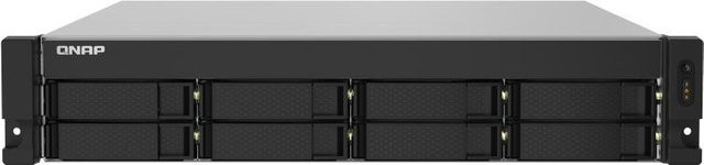 QNAP TS-832PXU NAS-Server in Schwarz mit 8 Schächten, 4 GB RAM und 2U Rack-Bauweise sowie Gigabit, 2.5 Gigabit und 10 Gigabit Ethernet Unterstützung - Bild 1