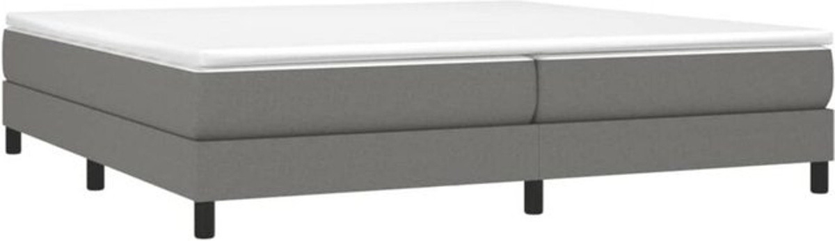 Vidaxl Boxspringbett mit Matratze aus Stoff in Anthrazit B/T: 200 x 200 cm - Bild 1