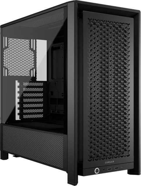 Corsair 4000D Mid-Tower-Gehäuse in Schwarz mit Glas-Seitenteil und E-ATX-Unterstützung - Bild 1
