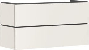 Hansgrohe Waschtischunterschrank Xilesa E in Beige mit 2 Schubladen und Push-to-Open Funktion, B: 118 cm, T: 47 cm - Bild 1