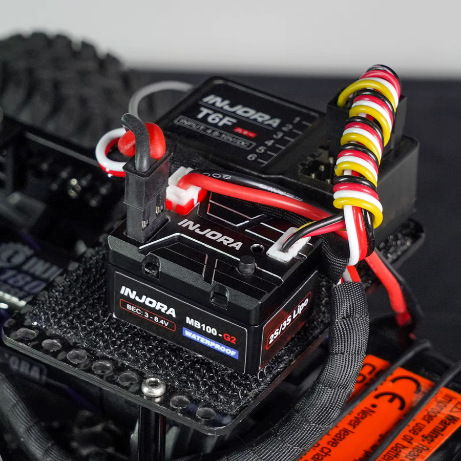 INJORA MB100 G2 Wasserdichter Bürsten-ESC 40A für 1/24 1/18 RC Crawler - Bild 4