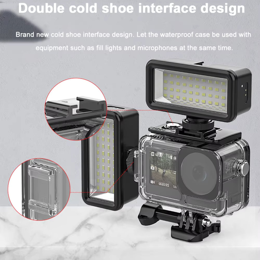 DJI OSMO Action 5 PRO, 4 und 3 Wasserdichtes Tauchgehäuse Set mit Schutzhülle für deine Action Kamera, transparent - Bild 4