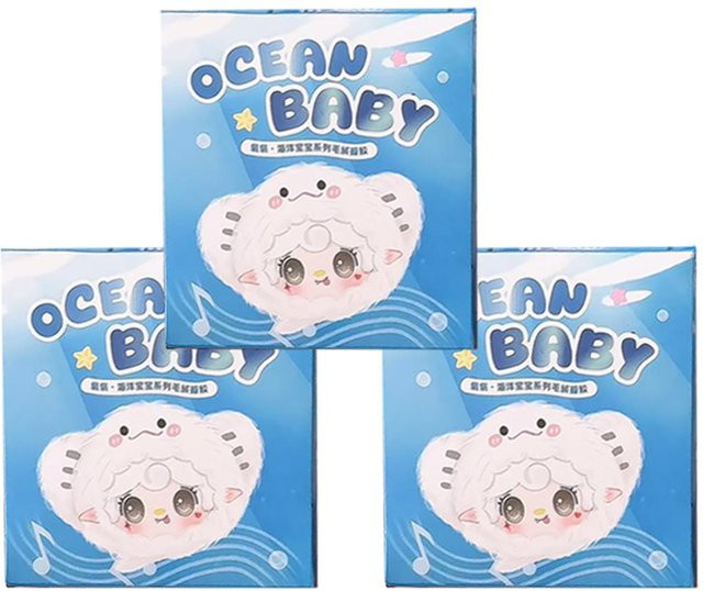 Yooki Ocean Baby V6, Vinyl Plüsch Blind Box Anhänger, ab 14 Jahren - Bild 1