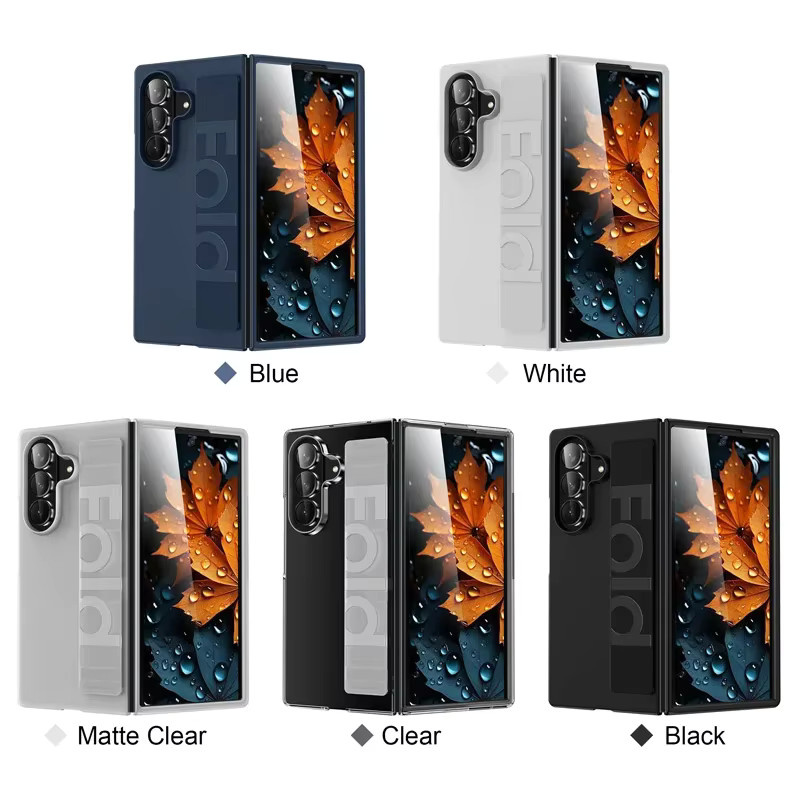 Ultradünnes mattes Silikon-Armband-Etui für Samsung Galaxy Z Fold 7 6 5 4 3 in Transparent - Bild 6