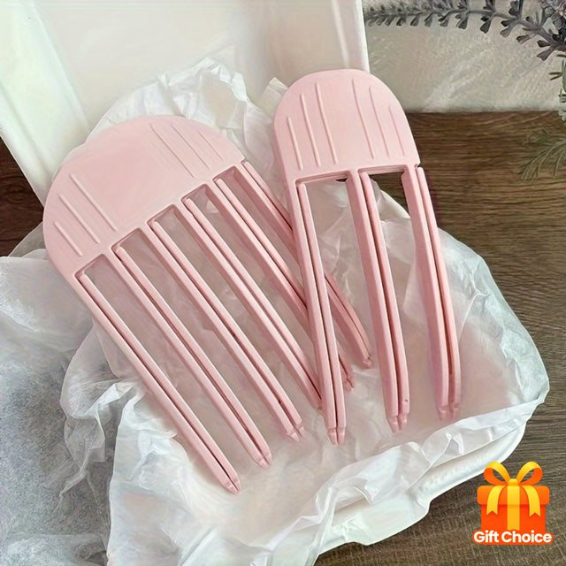 Haarspangen, Herzform, rosa - Bild 1
