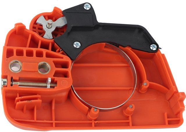 Husqvarna Kettensägen-Kupplungs- und Kettenradabdeckung mit Kettenbremse in Orange für die Modelle 235 235E 236 240 - Bild 1