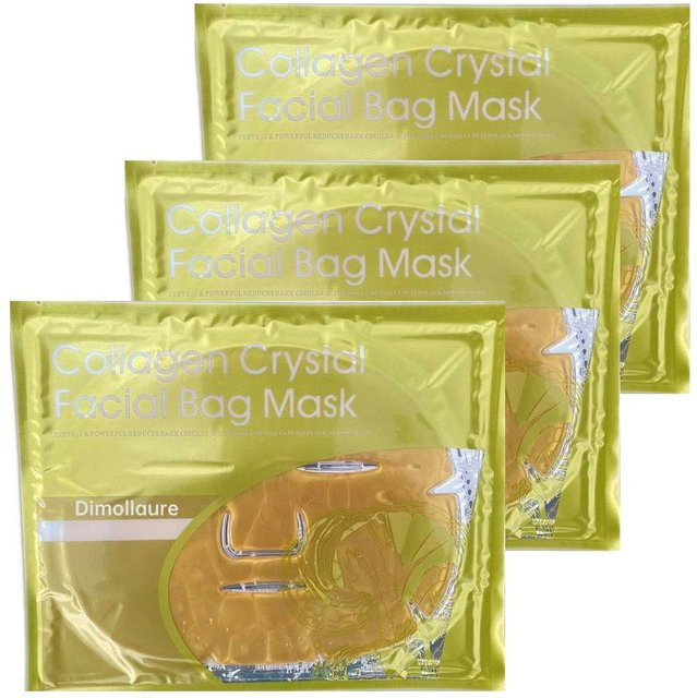 3-teilige Collagen-Gesichtsmaske, Feuchtigkeitsspendend, Normale Haut - Bild 1