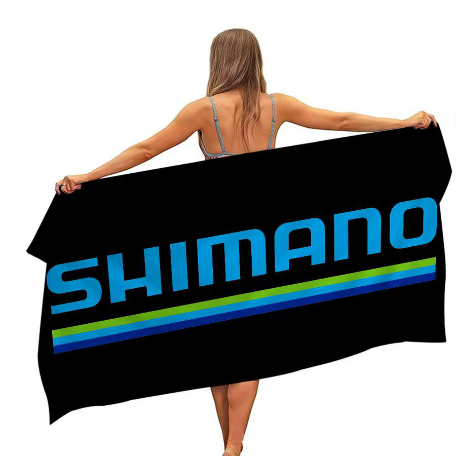 S-Shimano Mikrofaser-Strandtuch in Schwarz, schnelltrocknend und sandabweisend für Strand, Pool, Yoga und Reisen - Bild 6