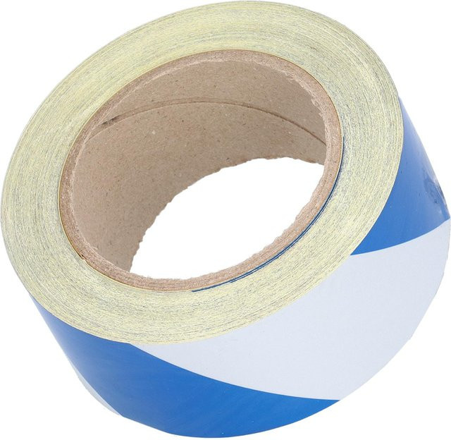 Reflektierendes Sicherheitswarnband mfySpace Blau Weiß Gestreift, Breite: 5 cm, Länge: 30 m - Bild 1