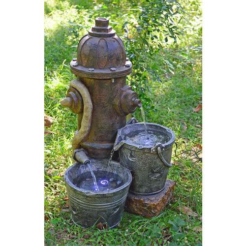 Garden Pleasure Gartenbrunnen Hermes Kaskade aus Polyresin in Stein-Optik inklusive Pumpe B/T/H: 63 x 37 x 37 cm - Bild 2
