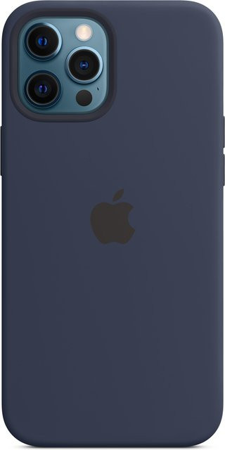 Apple iPhone 12 Pro Max Silikon Case mit MagSafe in Dunkelblau - Bild 1