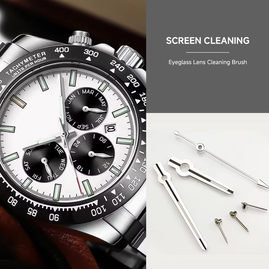 CAOWTAN Uhrzeiger, Silber, für Seiko VK63 - Bild 2