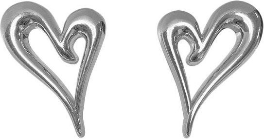 Ohrstecker Allbestart, Herzförmig, Silber, Damen - Bild 1