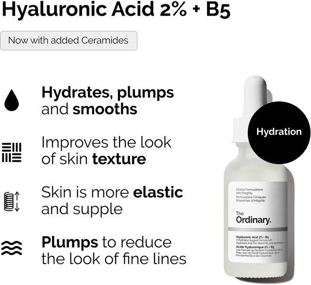 THE ORDINARY Hyaluronsäure 2 % + B5 Serum, 60 ml, Unisex - Bild 1