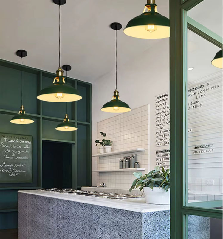 Industrielle LED Pendelleuchte Ramalho in Multicolour für Wohnzimmer, Küche und Esstisch - Bild 4