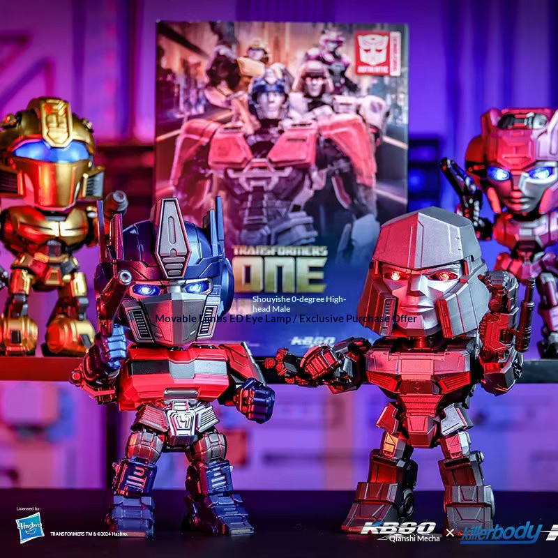 Killerbody Transformers One Q Wackelkopf-Actionfiguren, LED-Augen, Bewegliche Gliedmaßen - Bild 1