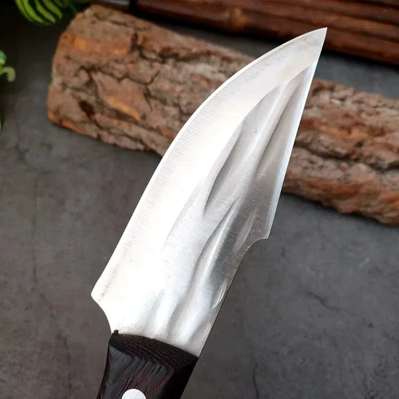 GuanQi Schmiedemesser mit Holzgriff als Fleisch- und Fischmesser zum Filetieren und Schneiden - Bild 3