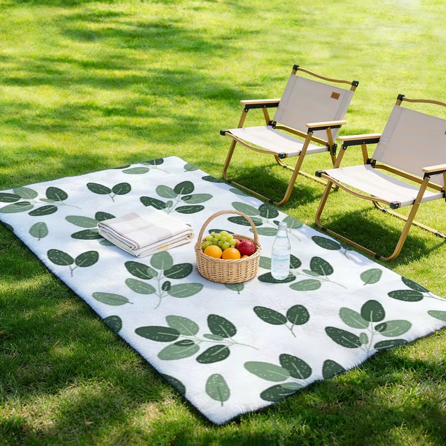 Individuelle Outdoor-Decke von SRH mit eigenem Foto bedruckbar, floral, mehrfarbig, faltbar und weich im Griff - Bild 3