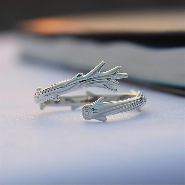 GaGa-Duck Ring, 925 Silber, Zweig, Damen - Bild 1